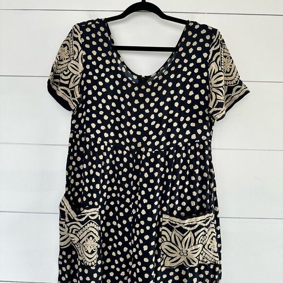 Vintage Pants - Vintage All That Jazz Women’s 3/4 Patterned Jumpsuit